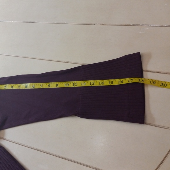 Burgundy Ann Taylor Mixed Gauge Open Front Cardigan Sweater Women's Size M - Picture 11 of 12